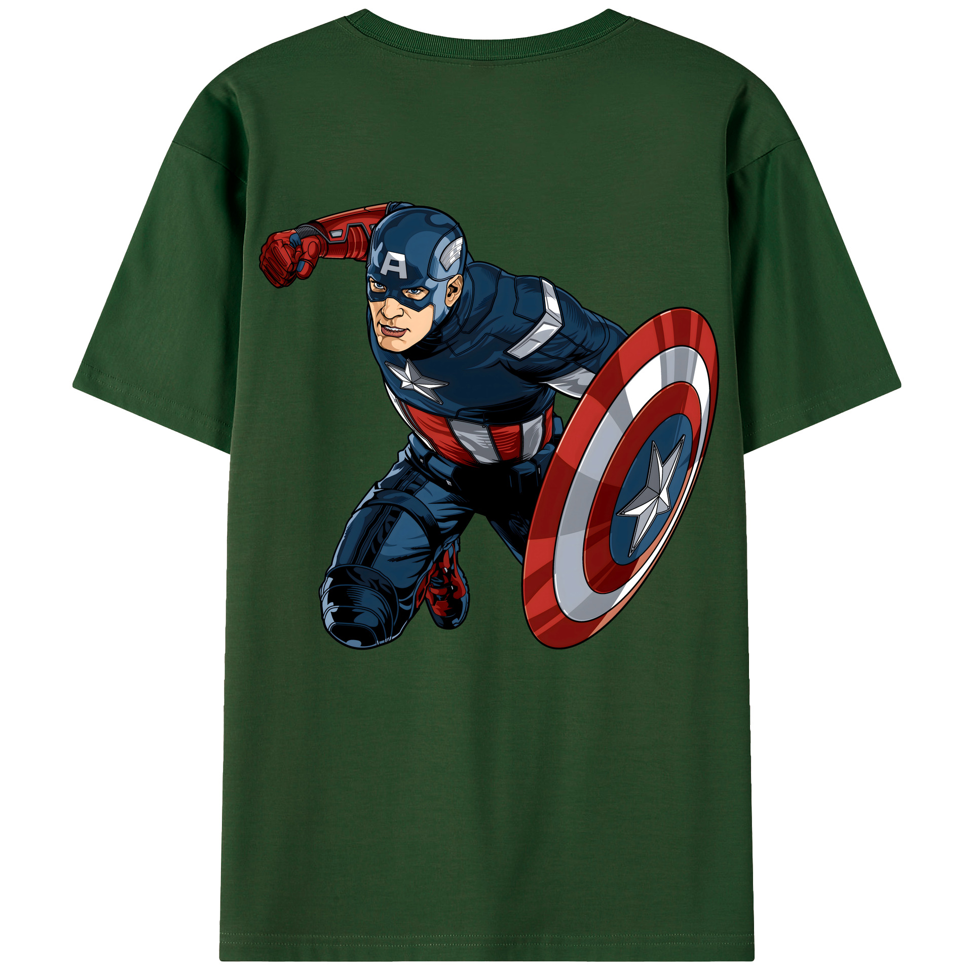 （画像用） アベンジャーズ The Avengers 綿100％半袖Tシャツ（背面プリント）